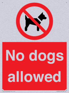 No dogs allowed